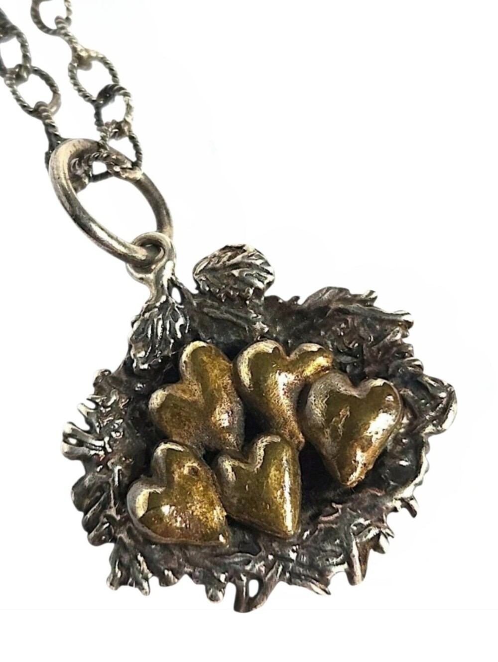 Waxing Poetic Five Heart Nest Charm Bundled By Love Station Necklace 25.5"